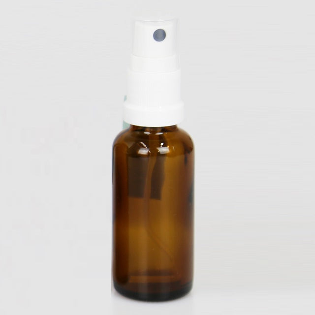 遮光ビン 茶 スプレー付 30ml